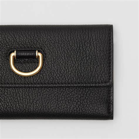 burberry grainy leather continental wallet|Burberry black wallet.